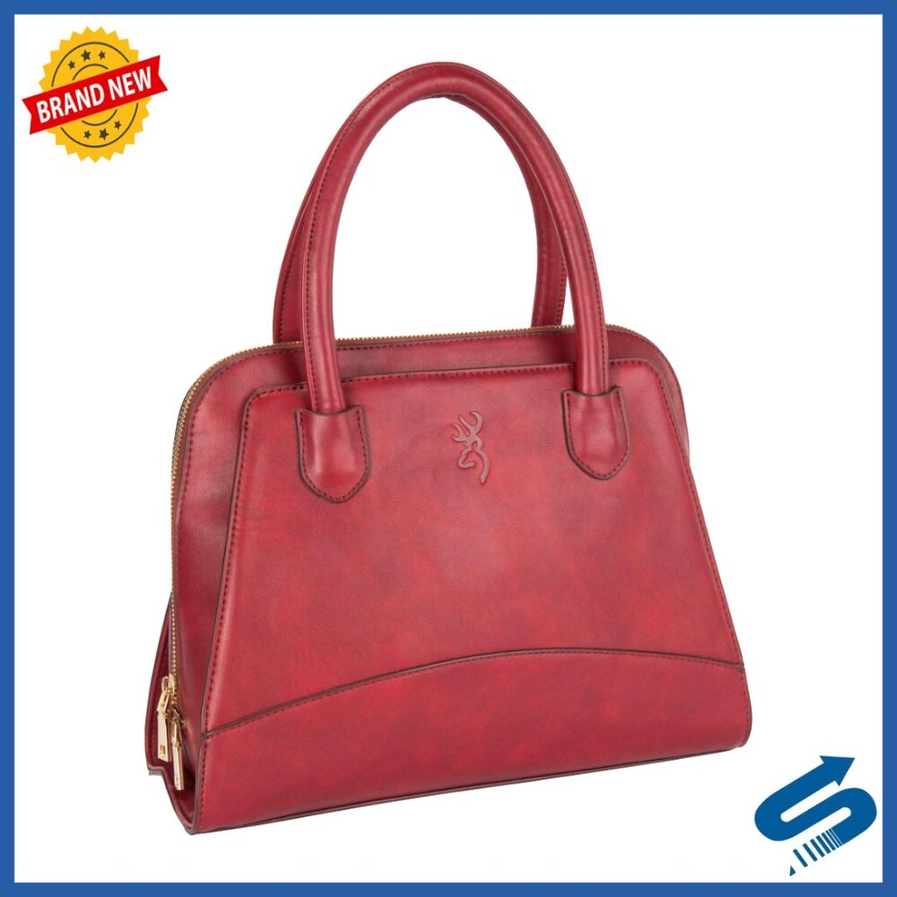 Structured Top-Handle Handbag with Lockable Zippe… - image 1